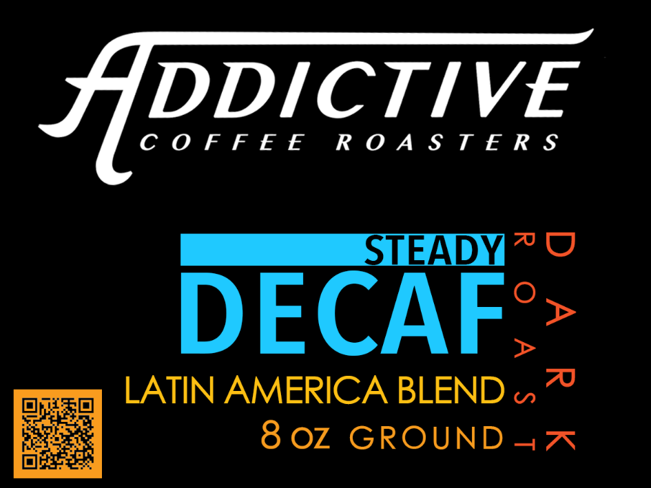 STEADY DECAF - 8 OZ FLAT POUCH - 30 UNIT CASE PACK
