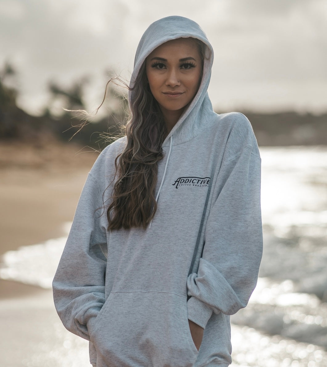 Addictive Gray Hoodie - Addictive Coffee Roasters