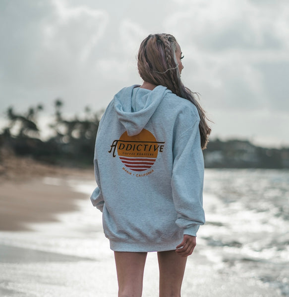 Addictive Gray Hoodie - Addictive Coffee Roasters